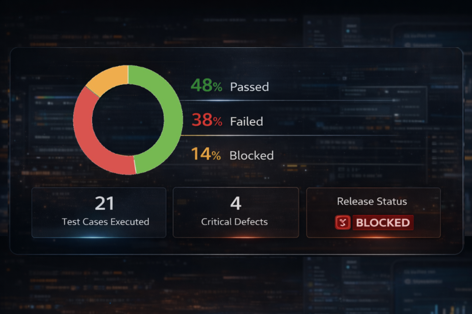 QA Executive Snapshot - Test Results and Release Status
